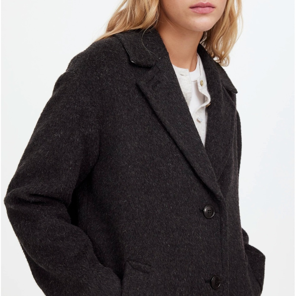 Madewell 🩶 Beautiful CHARCOAL Grey Women's Winter Coat 🤩 - Picture 4 of 13